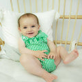 Unisex Gingham  Sunsuit - Green