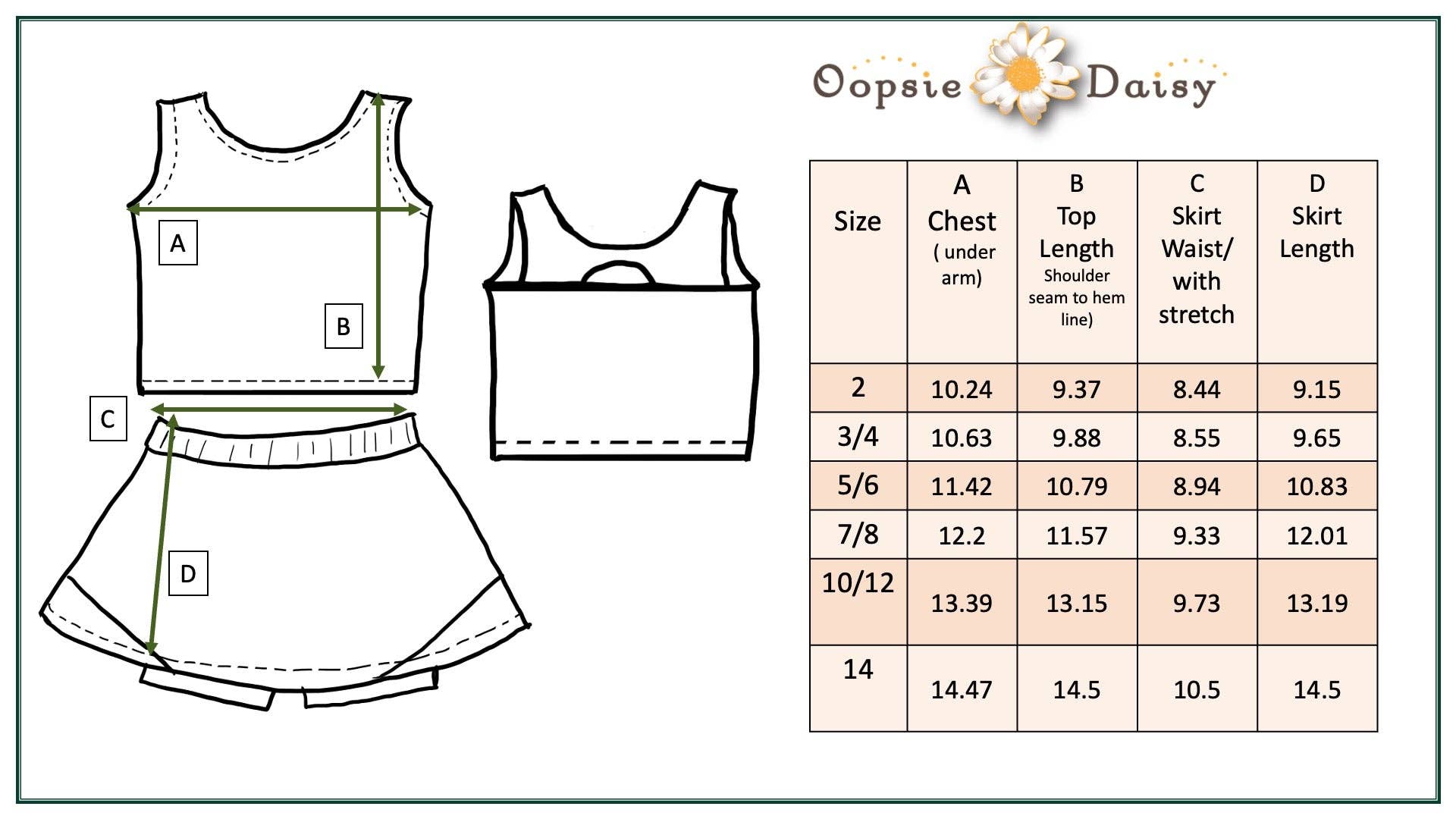 Girls Pink Daisy 2 Piece Athletic Active Skirted Sport Set