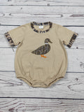 Baby Boy Camouflage Duck Appliqué Bubble